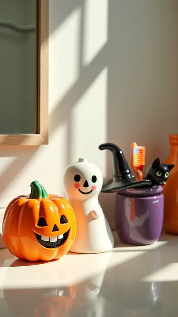 playful halloween toothbrush holders