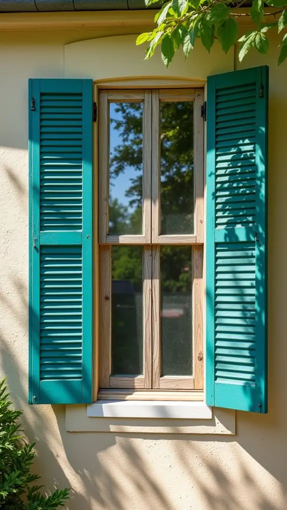 playful mismatched shutter styles