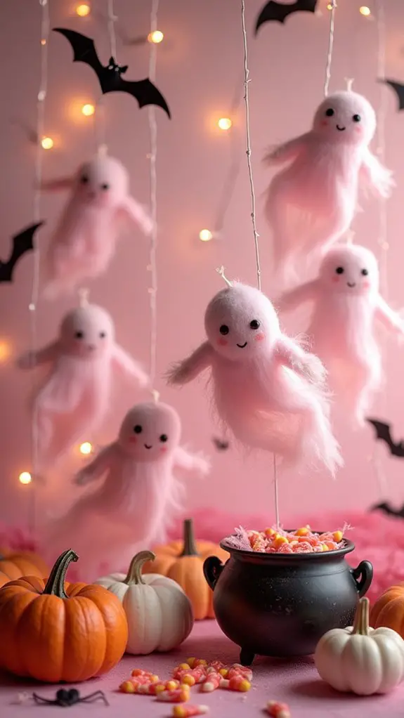 playful pastel halloween decor