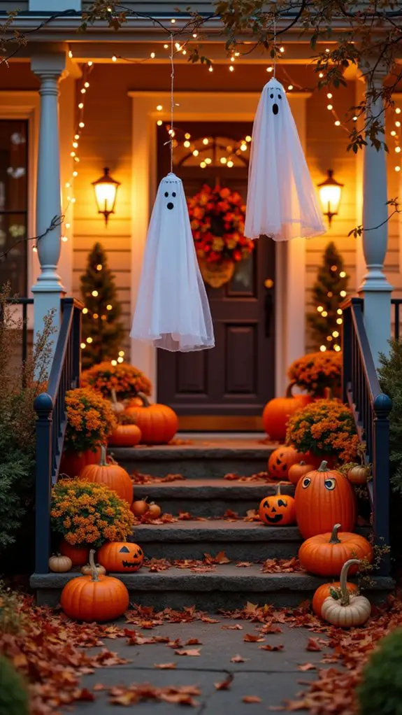 playful spooky ghost decor