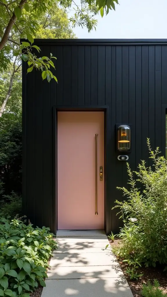 romantic soft blush door