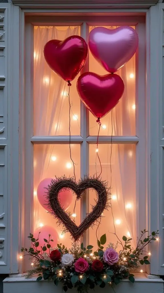 romantic window decorations ideas