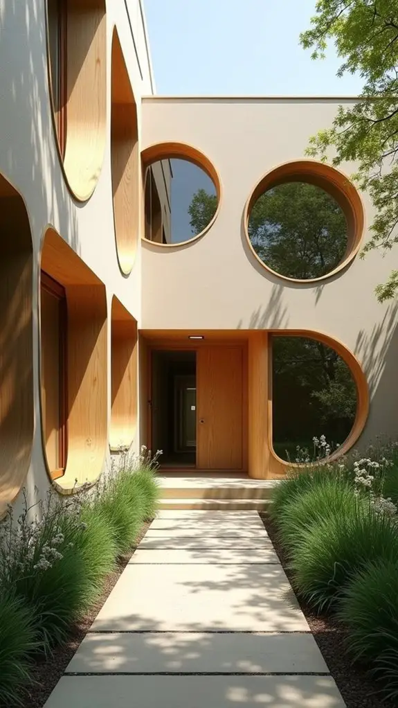 round windows enhance tranquility