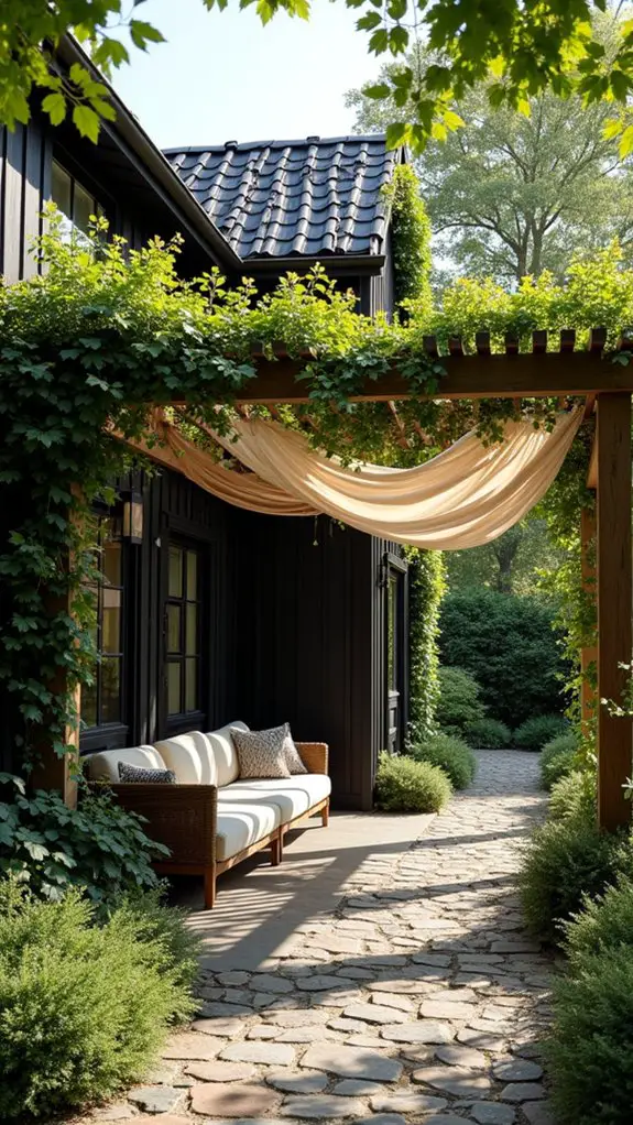 rustic black cottage retreat