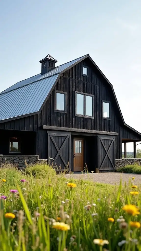 rustic black farmhouse charm
