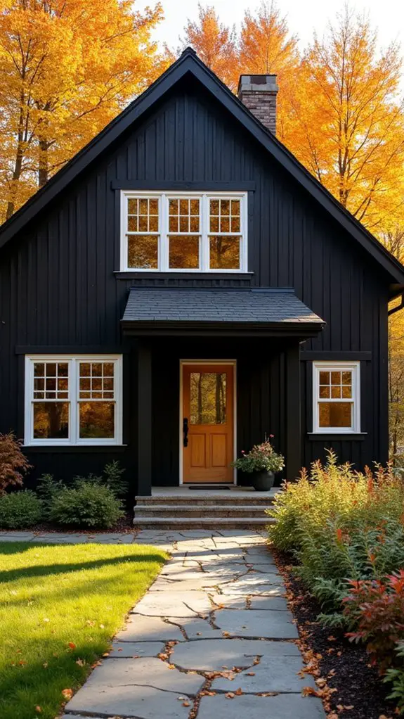 rustic black wood elegance