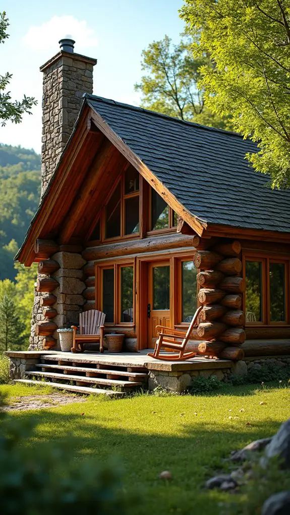 rustic cabin warmth and tranquility