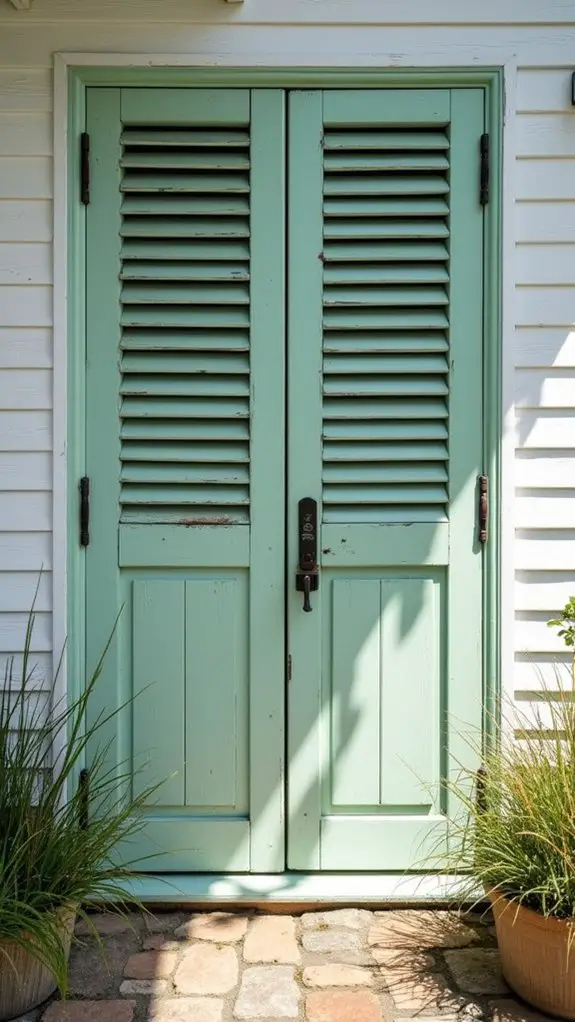 rustic coastal shutter decor