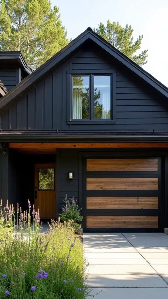 rustic contrast with modernity