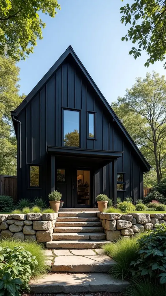 rustic elegance through contrast