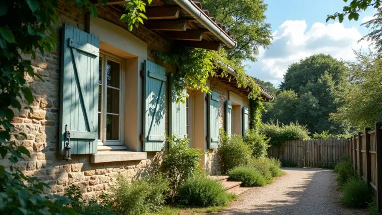 rustic exterior window shutters