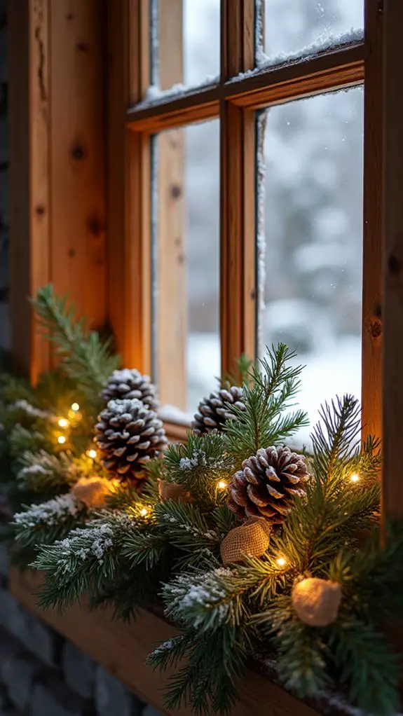 rustic pinecone garland enhancement