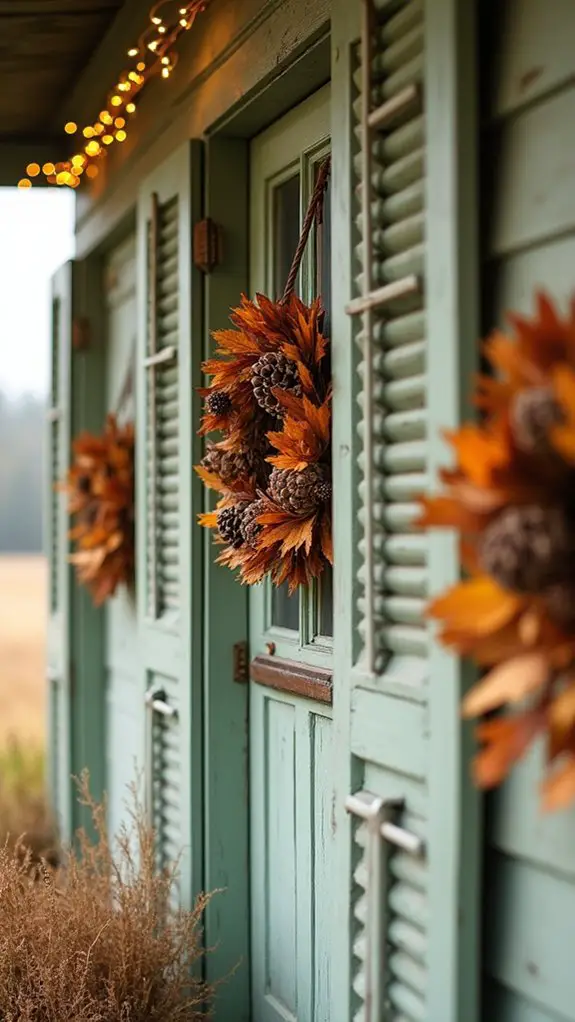 rustic shutters enhance charm