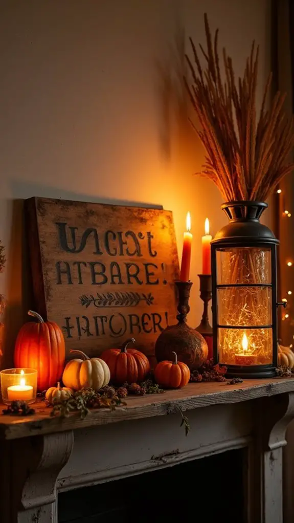 rustic wood for halloween