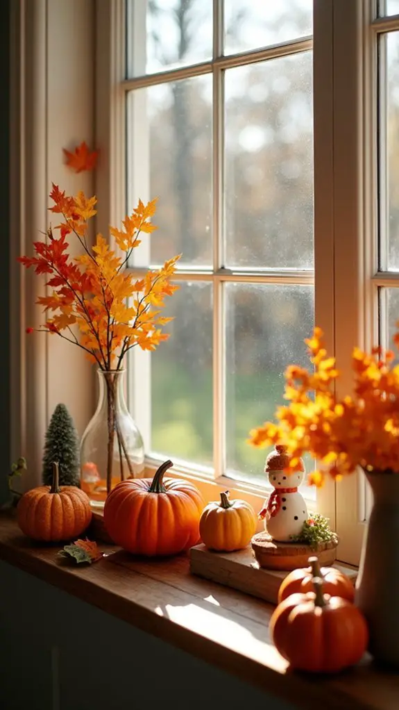 seasonal decor for window