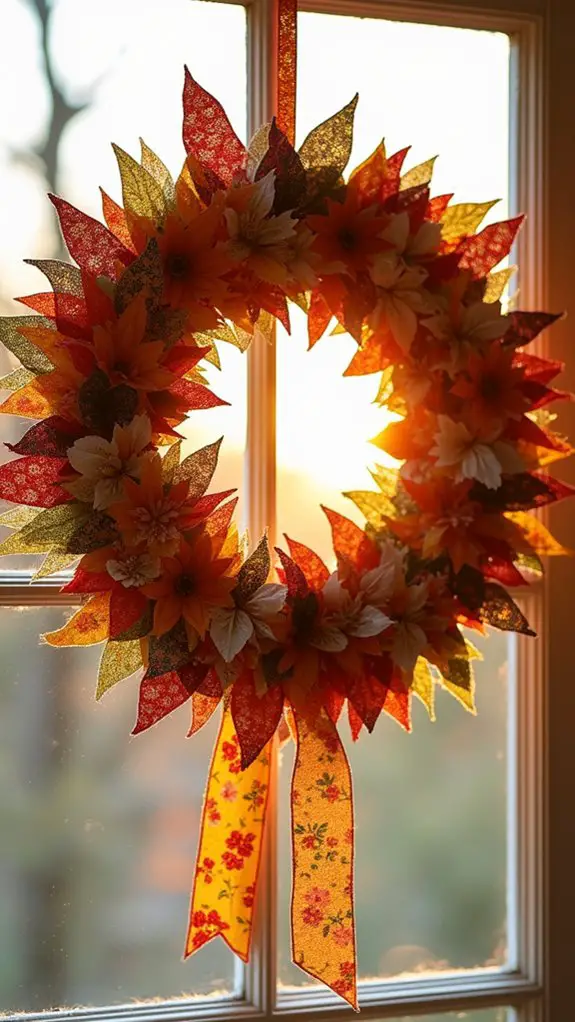 seasonal diy fabric wreaths