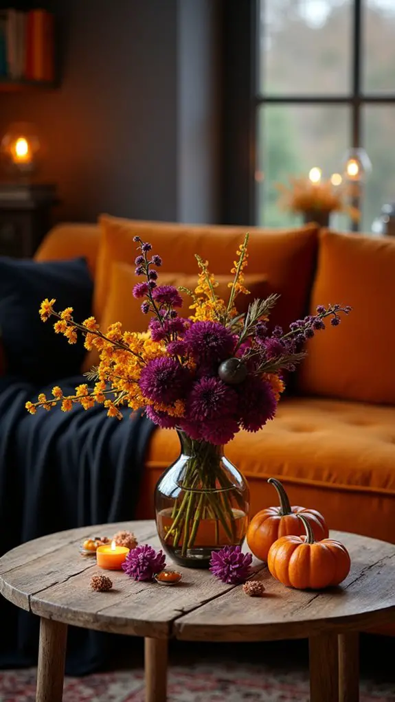 seasonal flowers for halloween