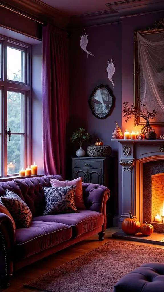 seasonal halloween window treatments
