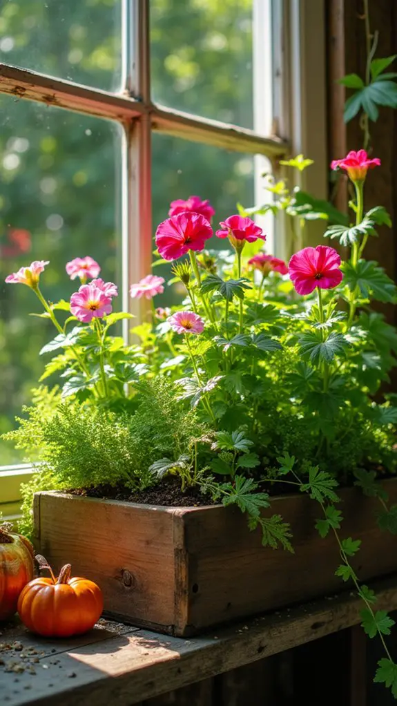 seasonal planter arrangement changes
