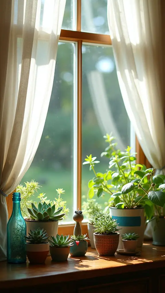 seasonal window sill decor