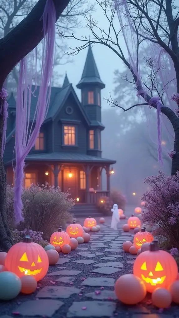 serene haunted house decor