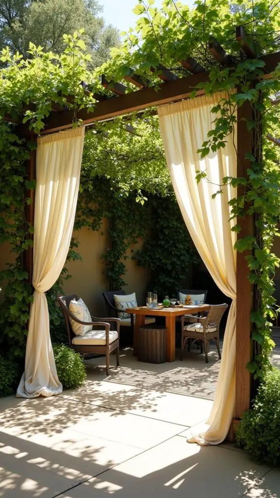 serene shaded outdoor sanctuary