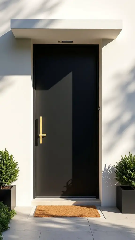 sleek black minimalist design