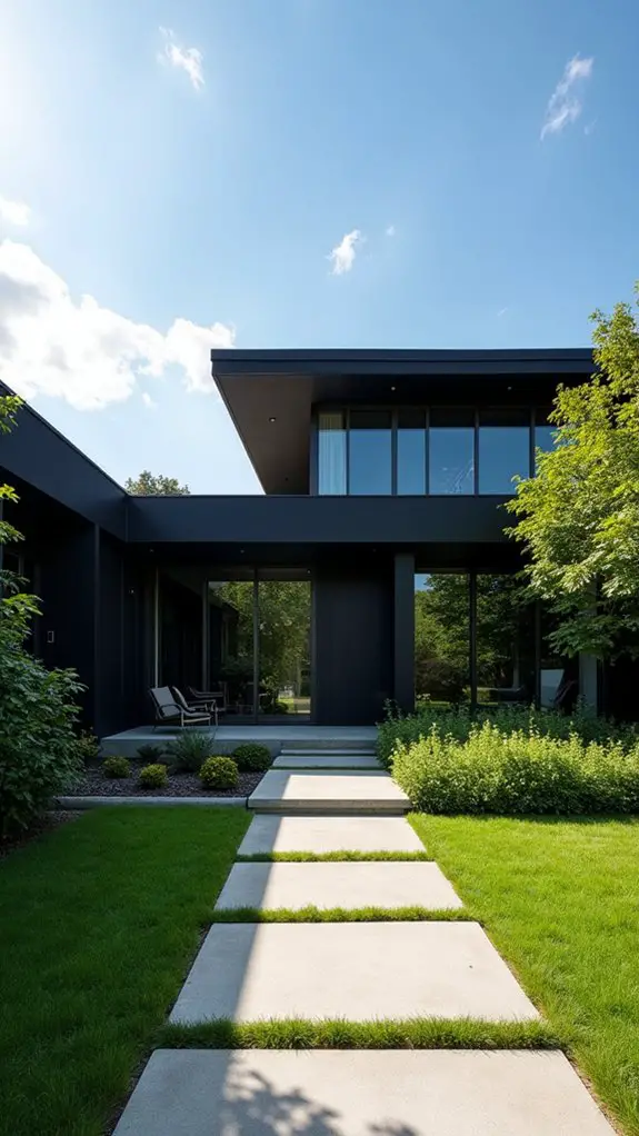 sleek functional flat roofs