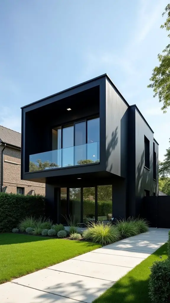 sleek geometric contemporary architecture