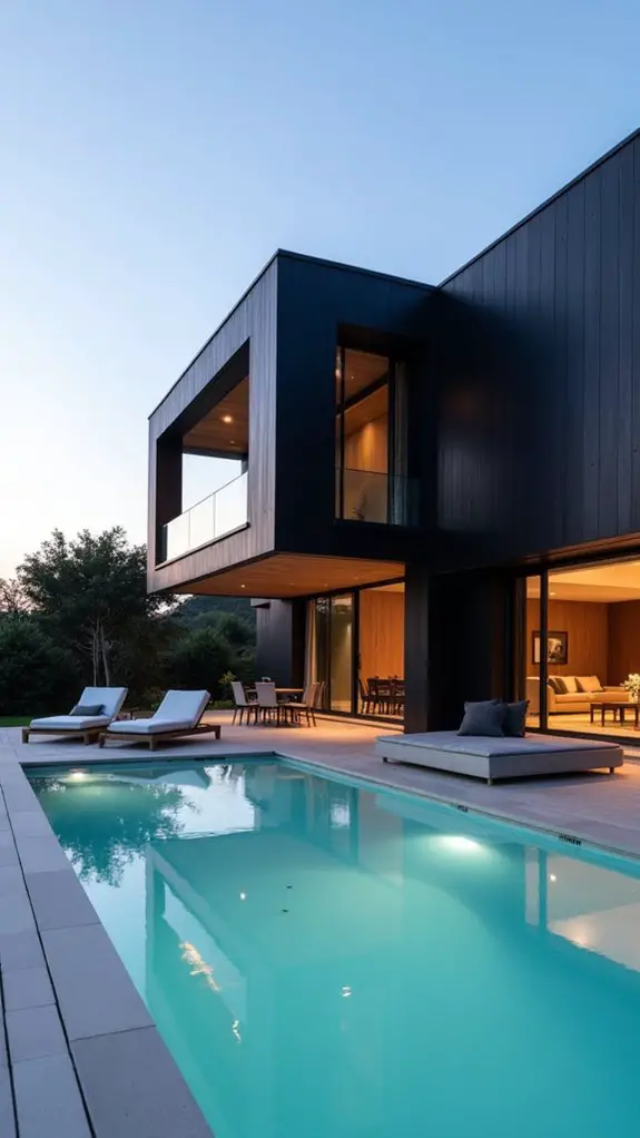 sleek lines open spaces