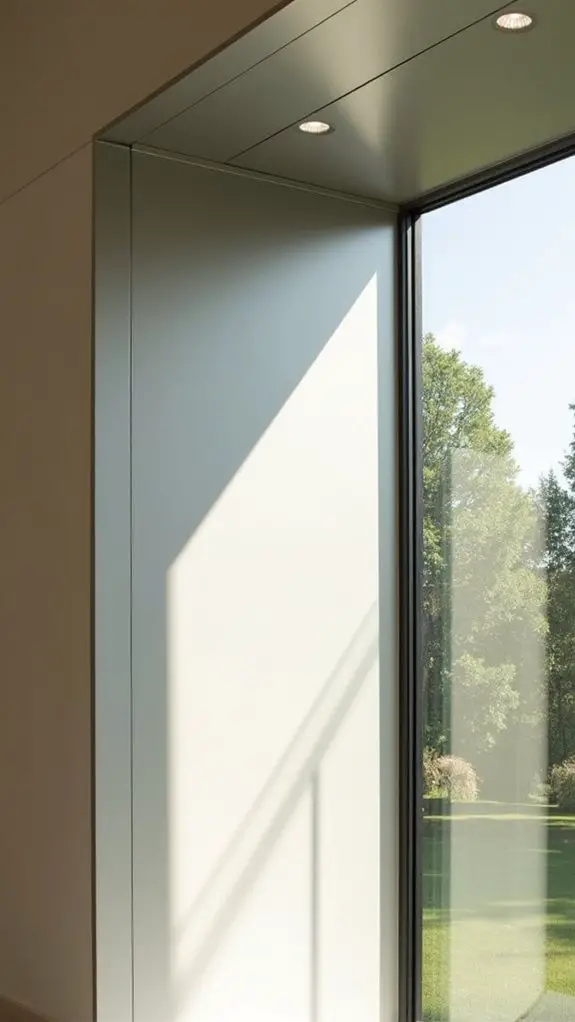 sleek minimalist architectural accent