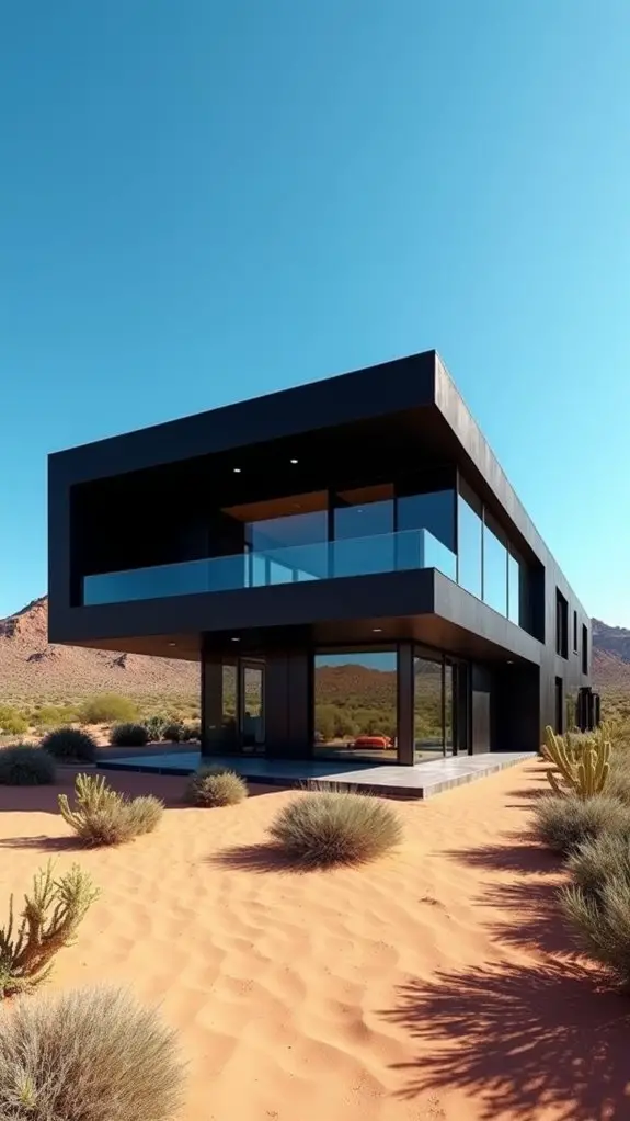 sleek minimalist desert retreat