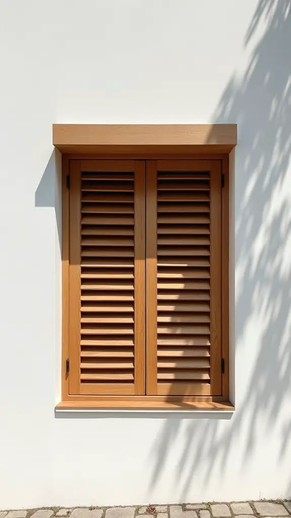 sleek modern minimalist shutters