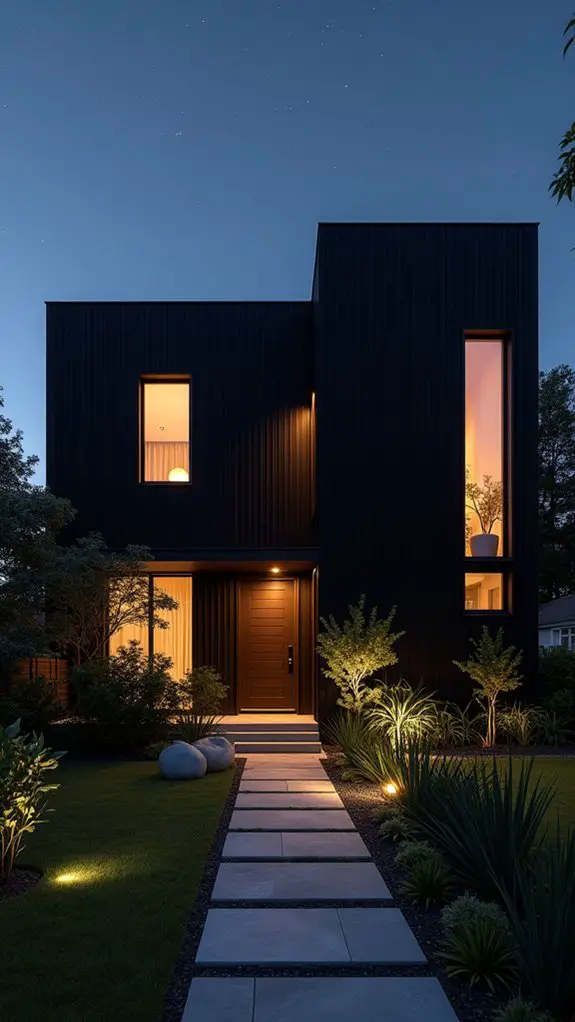 sleek modern outdoor lighting