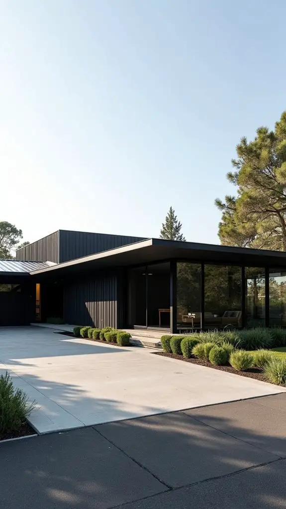 sleek modern ranch design