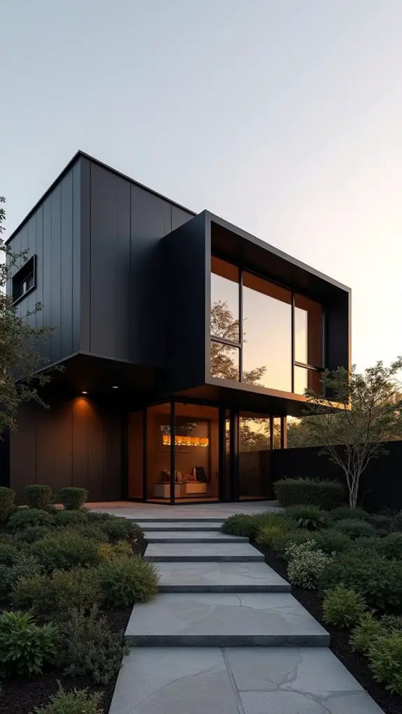 sleek monochrome architectural elegance