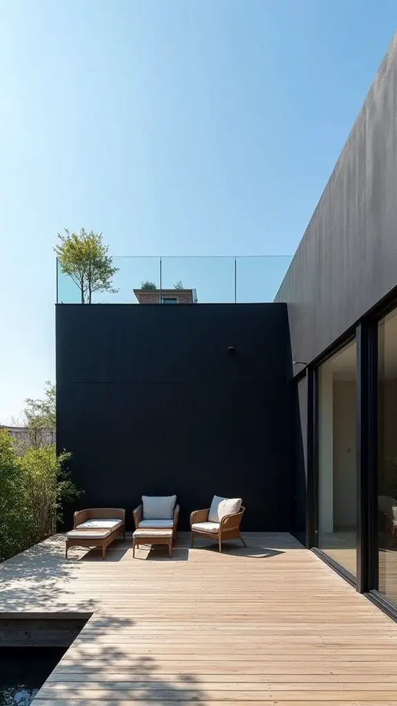 sleek rooftop minimalist design