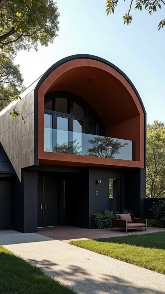 sophisticated black and terracotta