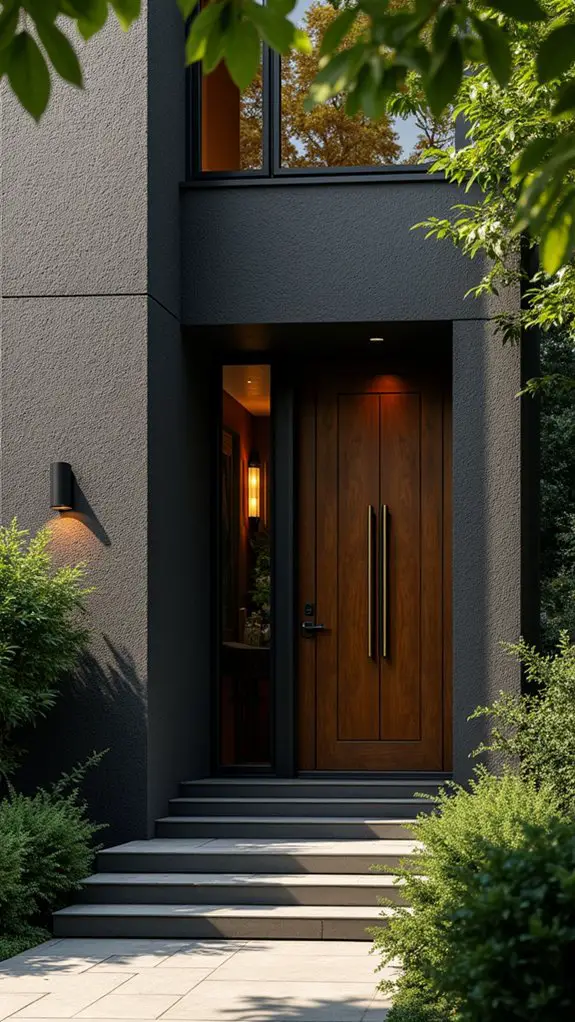 sophisticated charcoal home exterior