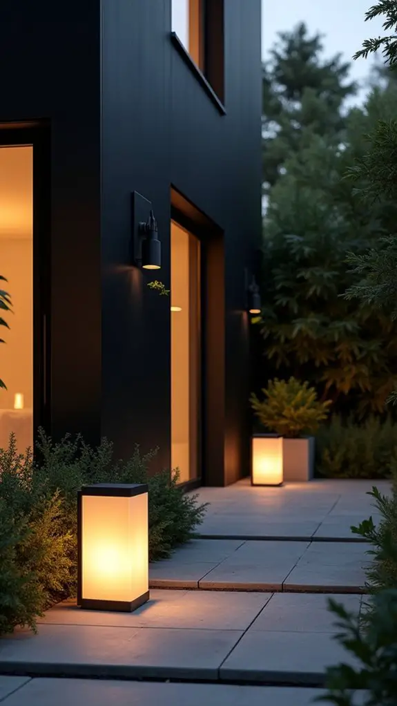 sophisticated outdoor lighting ambiance