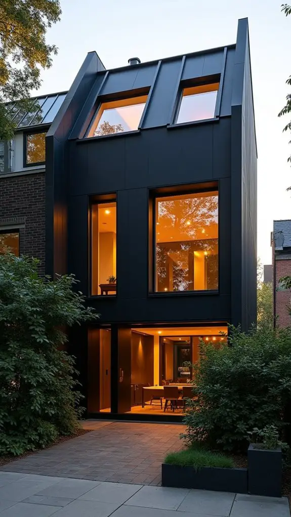 sophisticated urban townhouse sanctuary