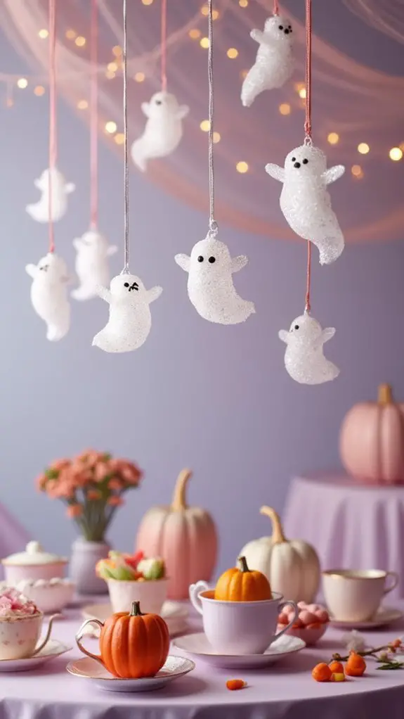sparkling halloween ghost decorations