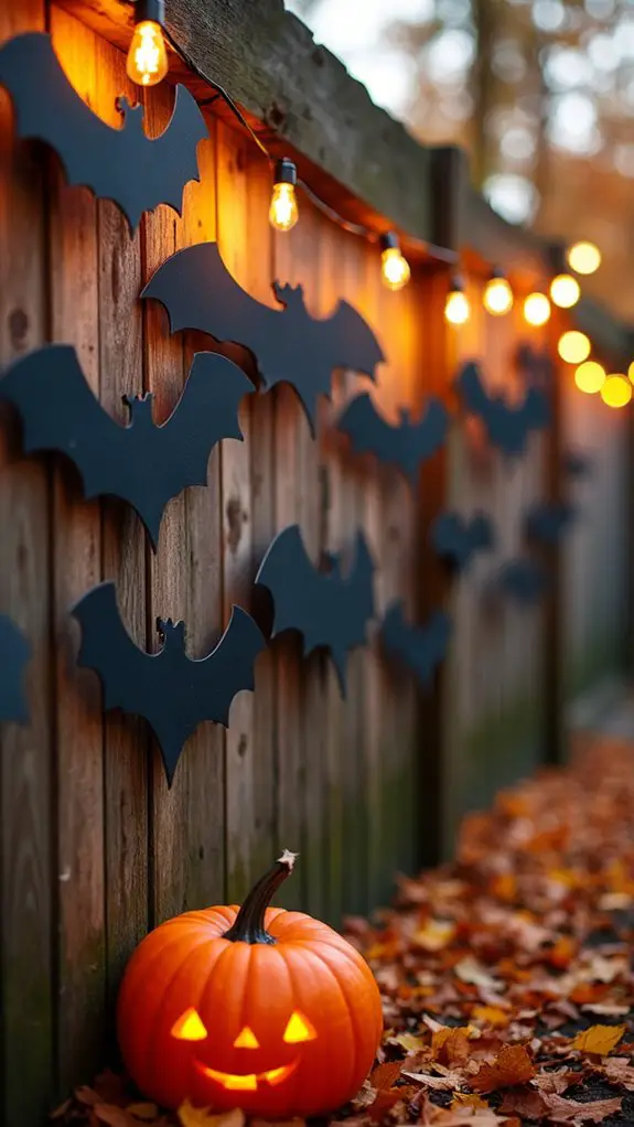 spooky bat wall decor