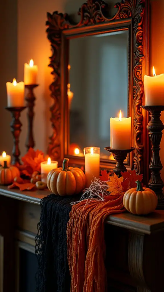 spooky candle halloween ambiance