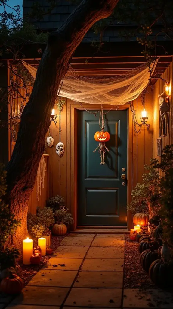 spooky entrance with ambiance