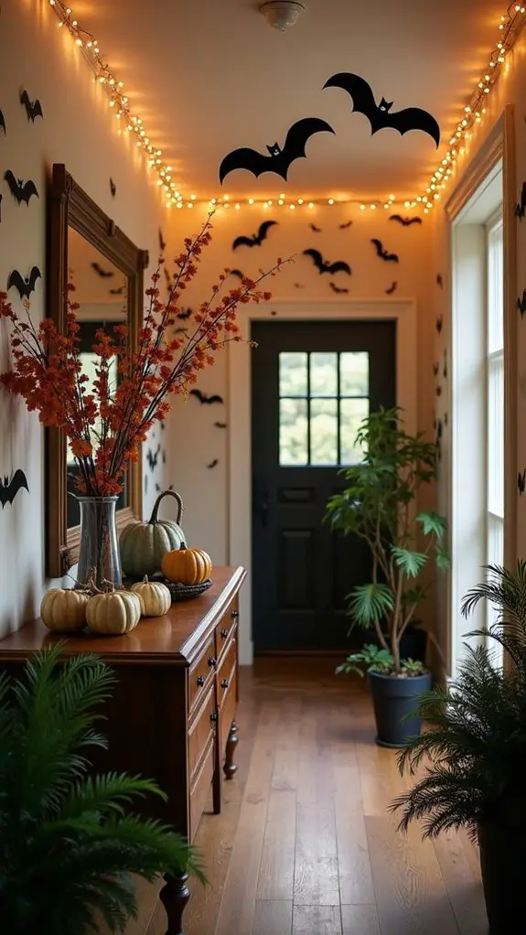 spooky festive hallway accents