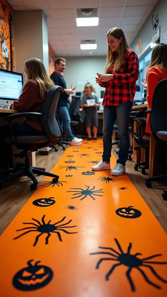 spooky floor clings surprise