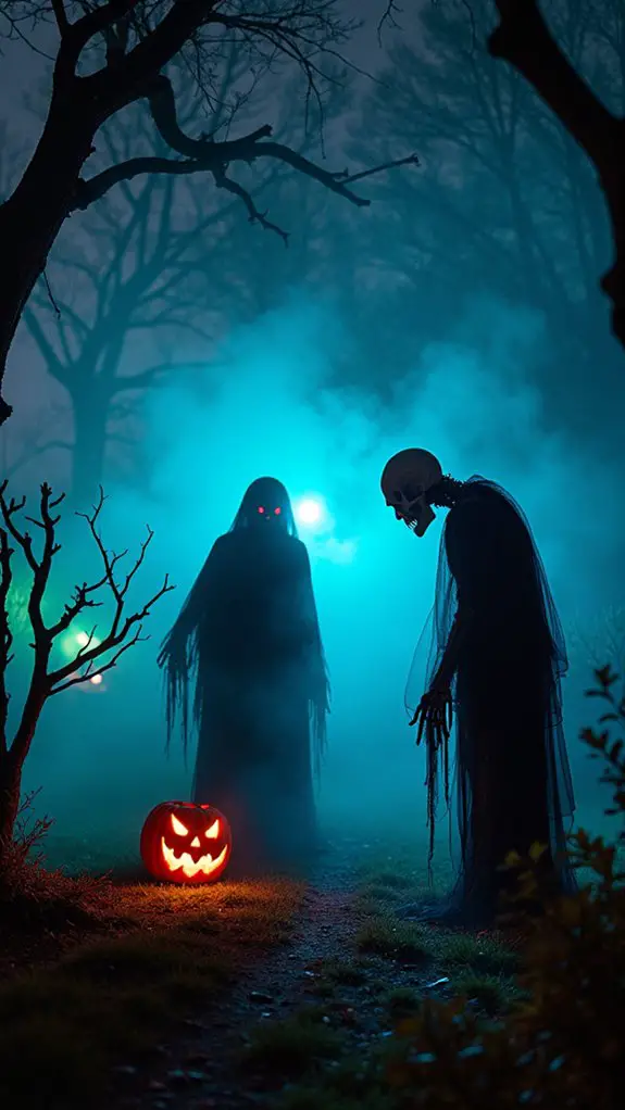 spooky fog enhances atmosphere