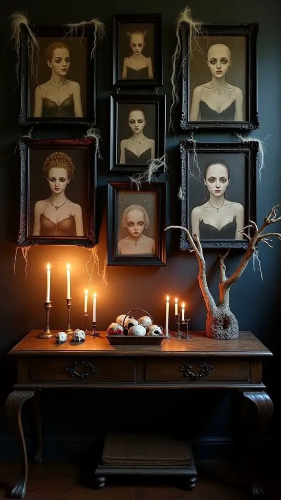 spooky gallery wall ideas