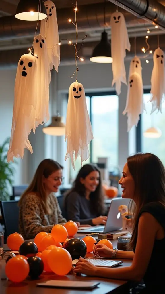 spooky ghost garland decorations